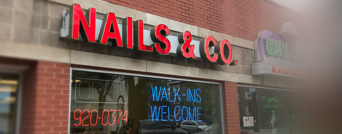 Nails & Co. Exterior Salon Banner